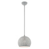 Livex Lighting 1 Lt Nordic Gray Pendant - 49181-80