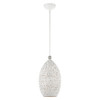 Livex Lighting 1 Lt White Pendant - 49182-03