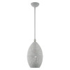 Livex Lighting 1 Lt Nordic Gray Pendant - 49182-80