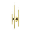 Livex Lighting 3 Lt Satin Brass  Ada Triple Sconce - 49343-12