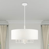 Livex Lighting 7 Lt White Pendant Chandelier - 49376-03