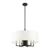 Livex Lighting 7 Lt Black Pendant Chandelier - 49376-04
