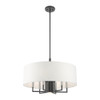 Livex Lighting 7 Lt Scandinavian Gray Pendant Chandelier - 49376-76