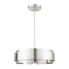 Livex Lighting 5 Lt Brushed Nickel Pendant Chandelier - 49414-91