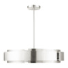 Livex Lighting 7 Lt Brushed Nickel Pendant Chandelier - 49418-91