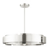 Livex Lighting 7 Lt Brushed Nickel Pendant Chandelier - 49418-91