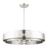 Livex Lighting 7 Lt Brushed Nickel Pendant Chandelier - 49418-91