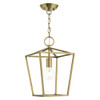 Livex Lighting 1 Lt Antique Brass Convertible Lantern - 49432-01