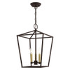 Livex Lighting 3 Lt Bronze Convertible Lantern - 49433-07