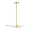 Livex Lighting 2 Lt Satin Brass Linear Chandelier - 49492-12