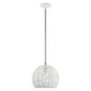 Livex Lighting 1 Lt White Pendant - 49542-03