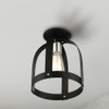 Livex Lighting 1 Lt Textured Black Petite Semi Flush - 49641-14