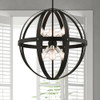 Livex Lighting 6 Lt Textured Black Pendant Chandelier - 49646-14