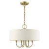 Livex Lighting 4 Lt Antique Brass Pendant Chandelier - 49804-01