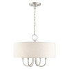 Livex Lighting 4 Lt Brushed Nickel Pendant Chandelier - 49804-91