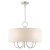 Livex Lighting 5 Lt Brushed Nickel Pendant Chandelier - 49805-91