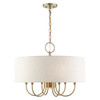 Livex Lighting 7 Lt Antique Brass Pendant Chandelier - 49806-01