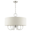 Livex Lighting 7 Lt Brushed Nickel Pendant Chandelier - 49806-91