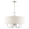 Livex Lighting 7 Lt Brushed Nickel Pendant Chandelier - 49806-91