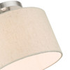 Livex Lighting 1 Lt Brushed Nickel Semi Flush - 49808-91