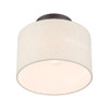 Livex Lighting 1 Lt English Bronze  Semi Flush - 49808-92