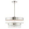 Livex Lighting 6 Lt Brushed Nickel Chandelier - 49825-91