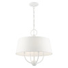 Livex Lighting 4 Lt White Pendant Chandelier - 49844-03