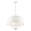 Livex Lighting 4 Lt White Pendant Chandelier - 49844-03