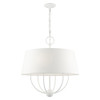 Livex Lighting 6 Lt White Pendant Chandelier - 49846-03