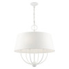 Livex Lighting 6 Lt White Pendant Chandelier - 49846-03