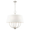 Livex Lighting 6 Lt Brushed Nickel Pendant Chandelier - 49846-91
