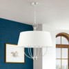 Livex Lighting 6 Lt Brushed Nickel Pendant Chandelier - 49846-91