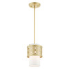 Livex Lighting 1 Lt Soft Gold Mini Pendant - 49861-33