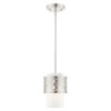 Livex Lighting 1 Lt Brushed Nickel Mini Pendant - 49861-91