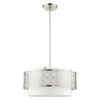 Livex Lighting 4 Lt Brushed Nickel Pendant Chandelier - 49865-91