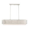 Livex Lighting 6 Lt Brushed Nickel Linear Chandelier - 49868-91