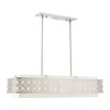 Livex Lighting 6 Lt Brushed Nickel Linear Chandelier - 49868-91