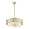 Livex Lighting 5 Lt Soft Gold Pendant Chandelier - 49870-33