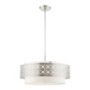 Livex Lighting 5 Lt Brushed Nickel Pendant Chandelier - 49870-91