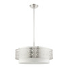 Livex Lighting 5 Lt Brushed Nickel Pendant Chandelier - 49870-91