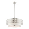 Livex Lighting 5 Lt Brushed Nickel Pendant Chandelier - 49870-91