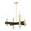 Livex Lighting 4 Lt Satin Brass Chandelier - 49994-12