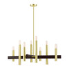 Livex Lighting 8 Lt Satin Brass Chandelier - 49998-12