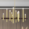 Livex Lighting 12 Lt Satin Brass Chandelier - 49999-12