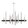 Livex Lighting 12 Lt Brushed Nickel Chandelier - 49999-91