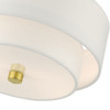 Livex Lighting 2 Lt Satin Brass Semi Flush - 51042-12