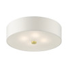 Livex Lighting 4 Lt Satin Brass Semi Flush - 51055-12