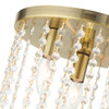 Livex Lighting 3 Lt Antique Brass Flush Mount - 51067-01