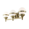 Livex Lighting 3 Lt Antique Brass Bath Vanity - 5713-01