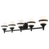 Livex Lighting 5 Lt Black Bath Vanity - 5715-04